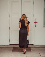 Black Mirissa Wrap Dress