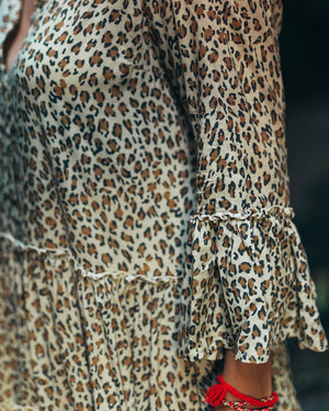 Brown Leopard Maui dress